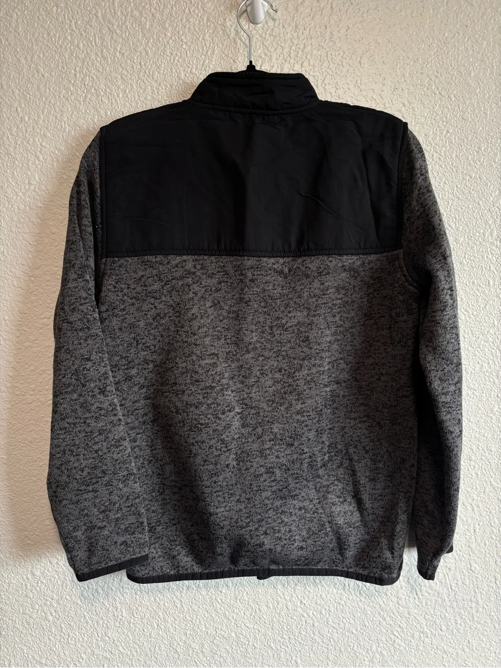 Children's Place Gray black Full-Zip Sweater Fleece Jacket Boys Size XXL